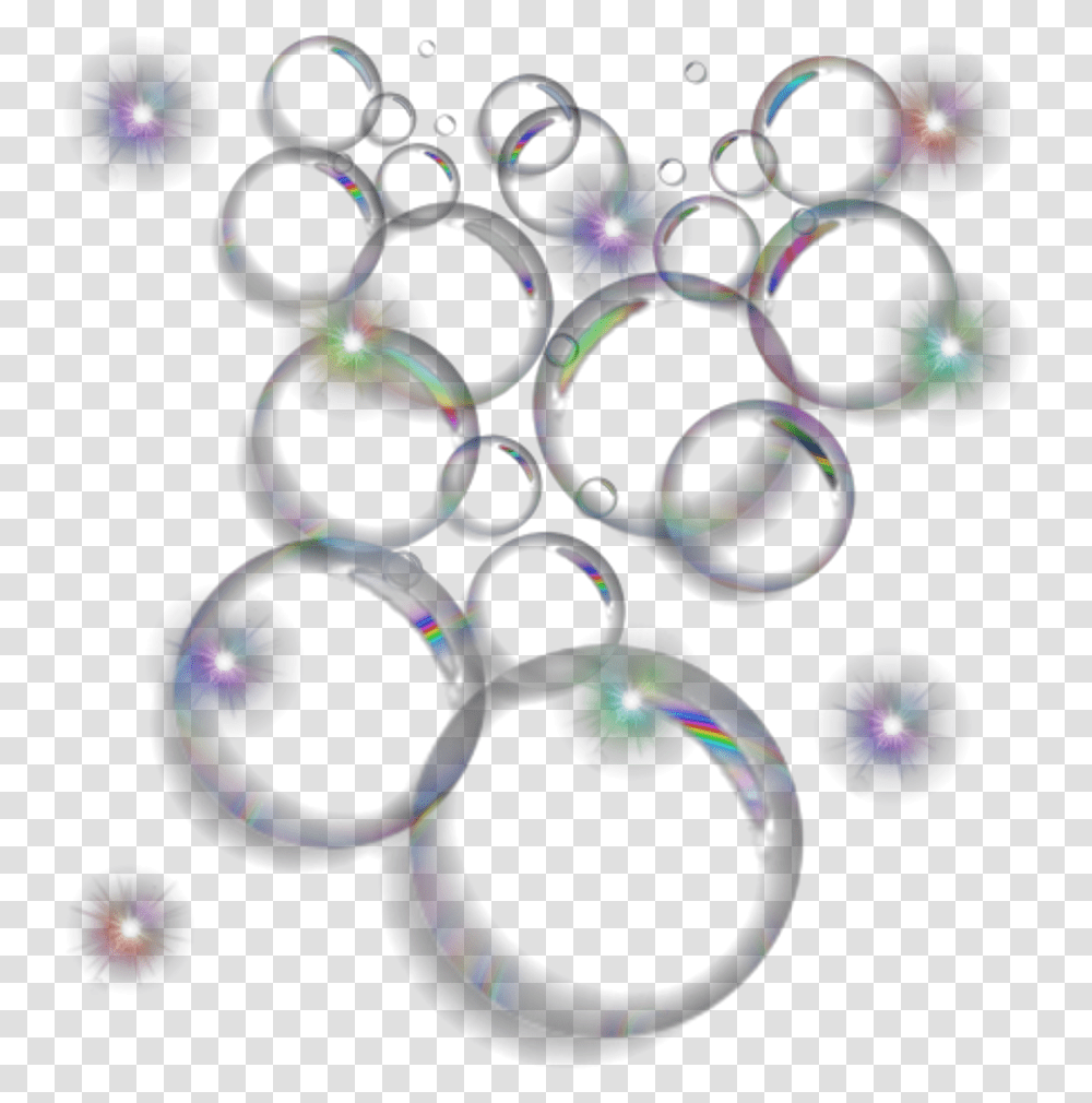 Bubbles Light Ftestickers Lights Glow Background Soap Bubble, Flare, Sphere, Pattern Transparent Png