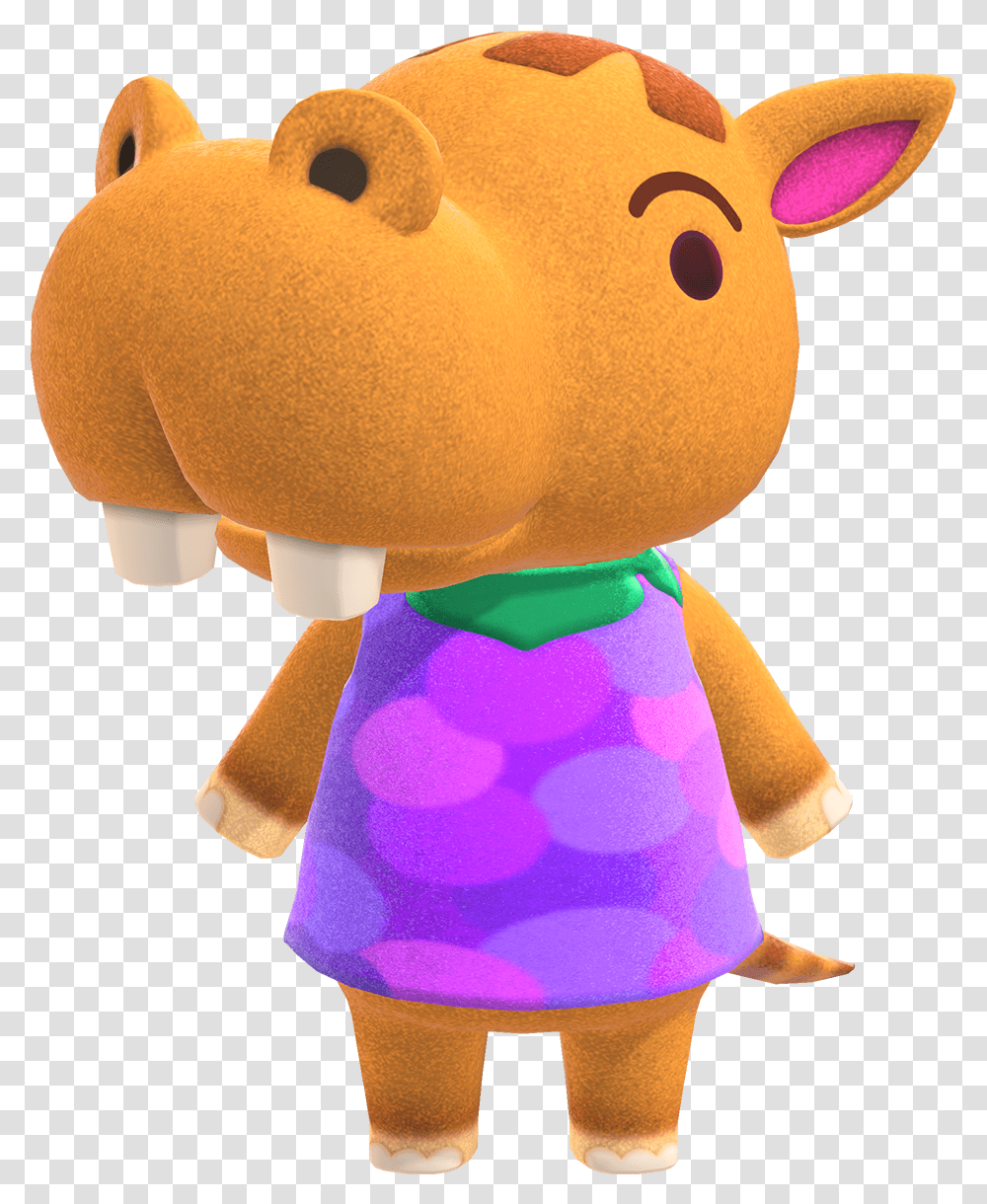 Bubbles Nookipedia The Animal Crossing Wiki Acnh Hippos, Toy, Figurine, Doll, Teddy Bear Transparent Png