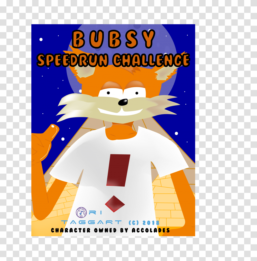 Bubsy Speedrun Challenge, Advertisement, Poster, Flyer, Paper Transparent Png