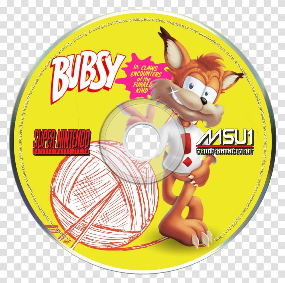 Bubsy The Woolies Strike Back Intro, Disk, Dvd, Person, Human Transparent Png