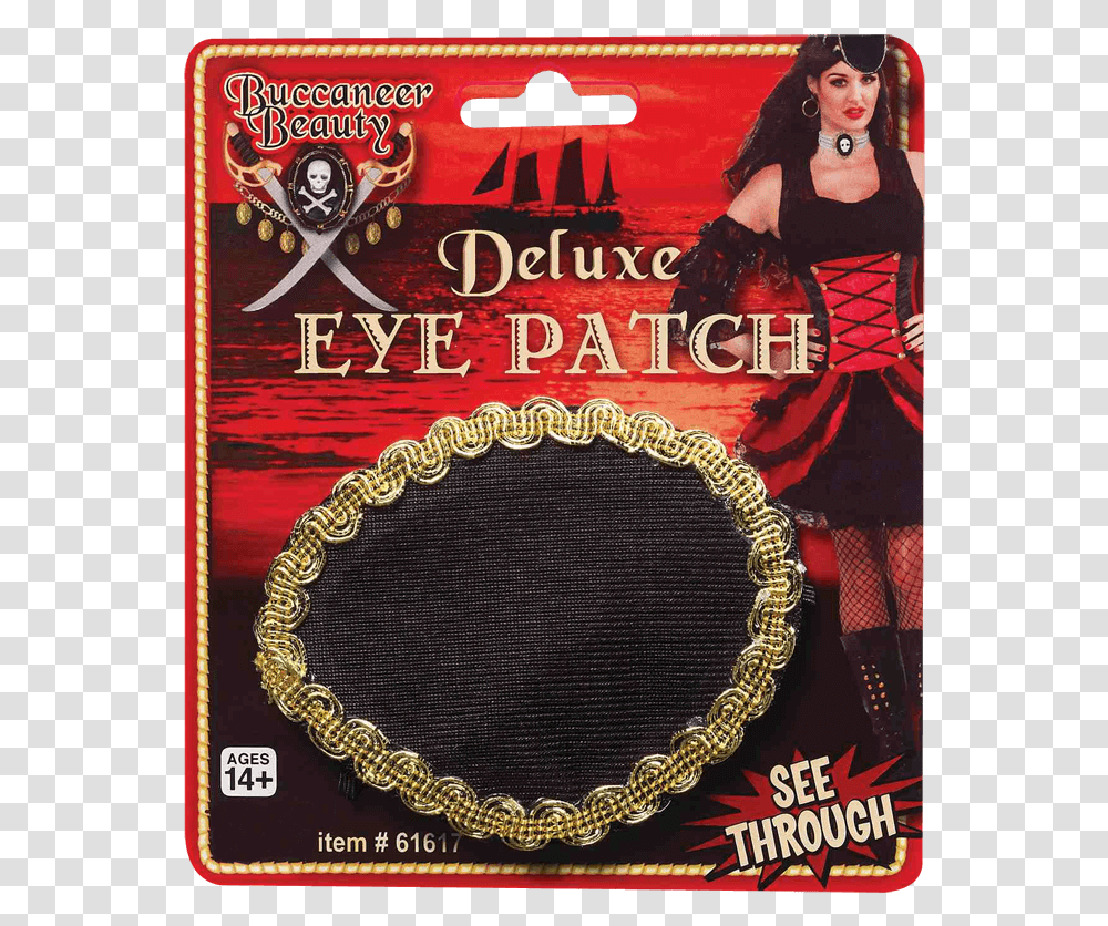 Buccaneer Beauty Deluxe Eye Patch Badge, Person, Novel, Book, Sunglasses Transparent Png