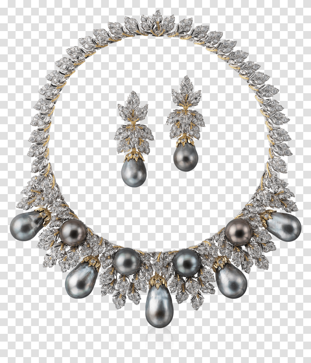 Buccellati Necklaces Ghianda Set Necklaces High Jewellery Pearl Amp Diamond Necklace, Accessories, Accessory, Jewelry, Gemstone Transparent Png