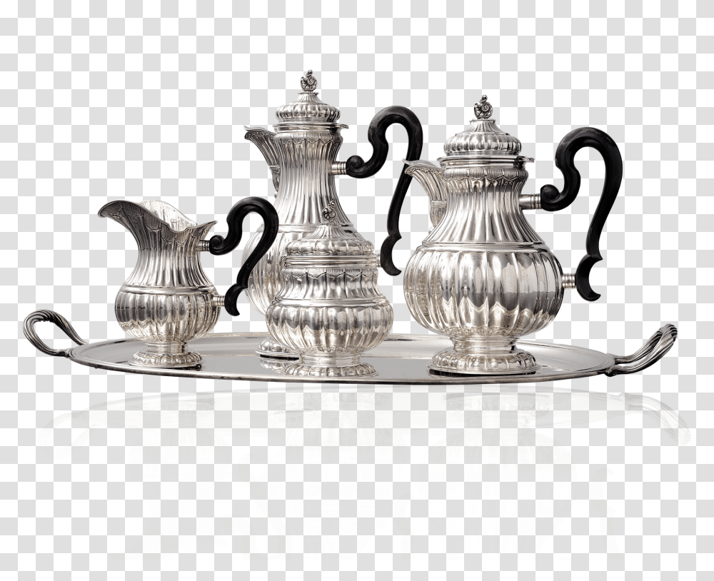 Buccellati Tea Coffee Sets Piemontese Tea And Antique, Pottery, Silver, Chess, Game Transparent Png