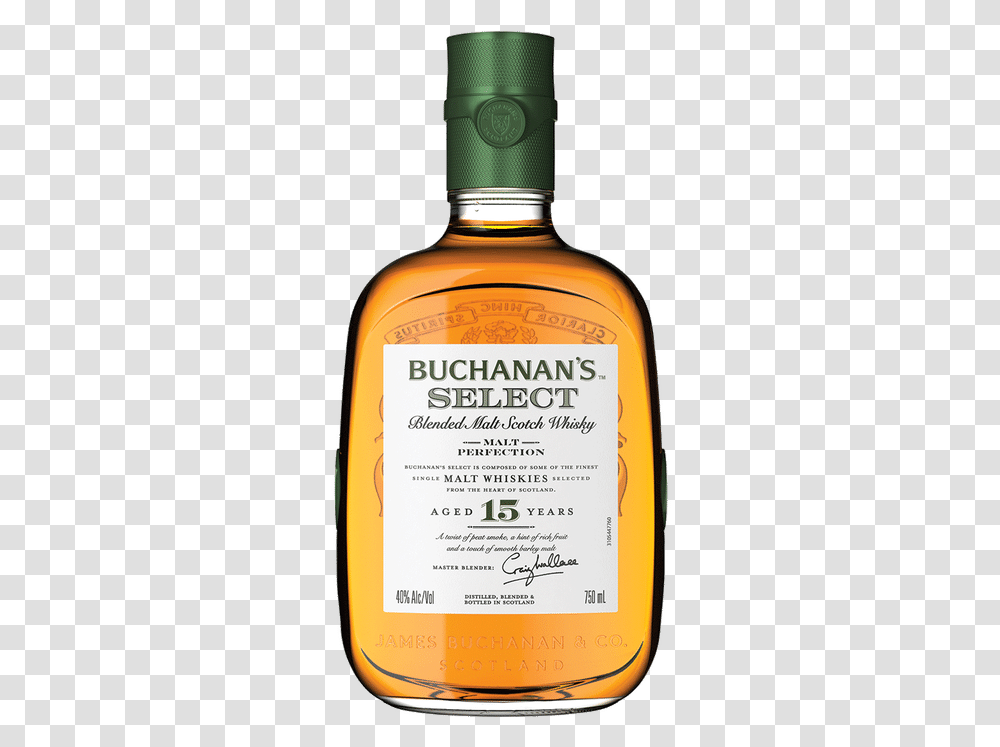 Buchanan S 15 Yr Buchanans Select, Liquor, Alcohol, Beverage, Drink Transparent Png