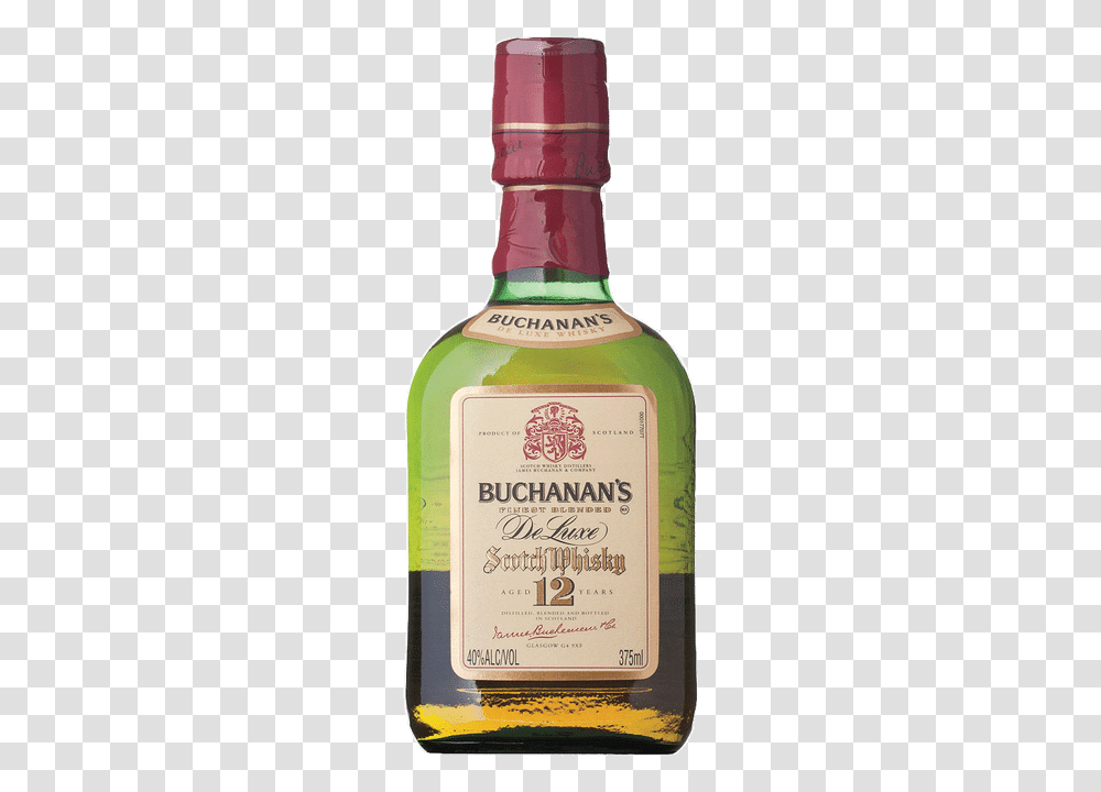 Buchanans 12 Years Scotch 375 Ml, Liquor, Alcohol, Beverage, Drink Transparent Png