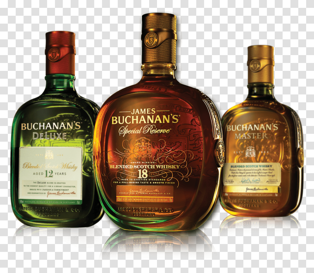 Buchanans Buchanan Whiskey, Liquor, Alcohol, Beverage, Drink Transparent Png