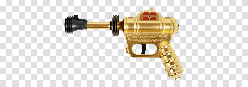 Buck Rogers Atomic Disintegrator Prop Replica By Go Hero Gold Gun, Bronze, Weapon, Weaponry, Brass Section Transparent Png