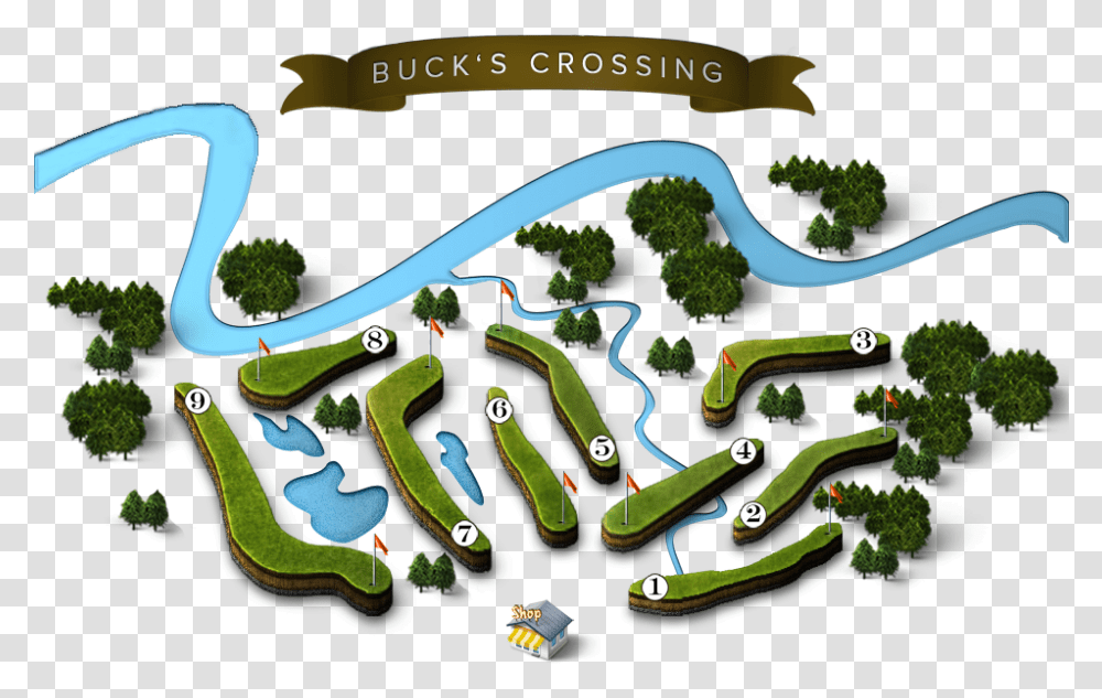 Buck S Crossing Course Layout Tree, Vegetation, Plant, Outdoors, Nature Transparent Png