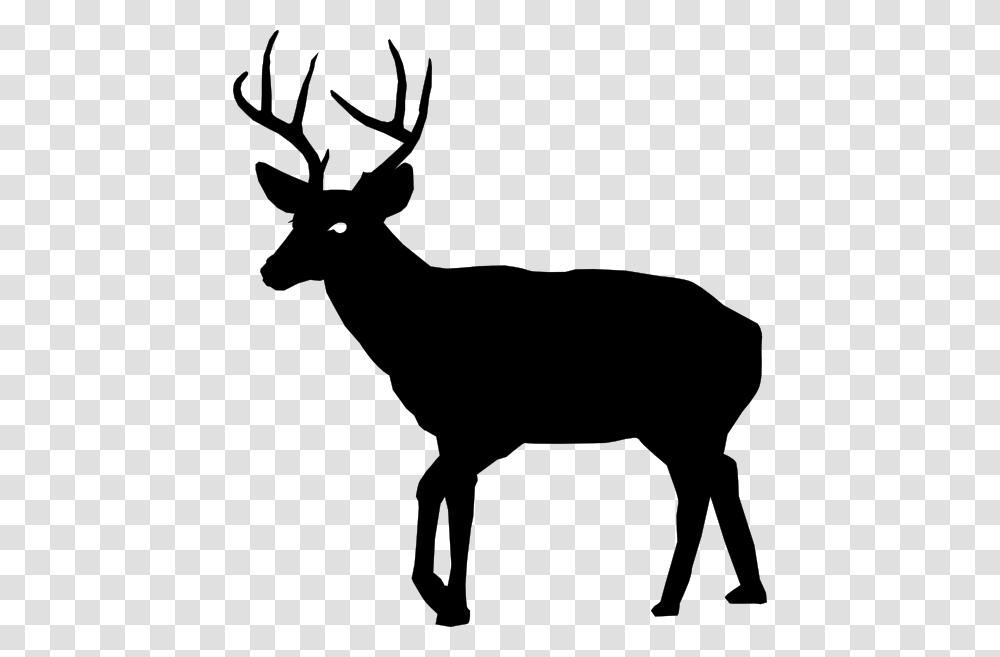 Buck Silhouette Clip Art, Antelope, Wildlife, Mammal, Animal Transparent Png