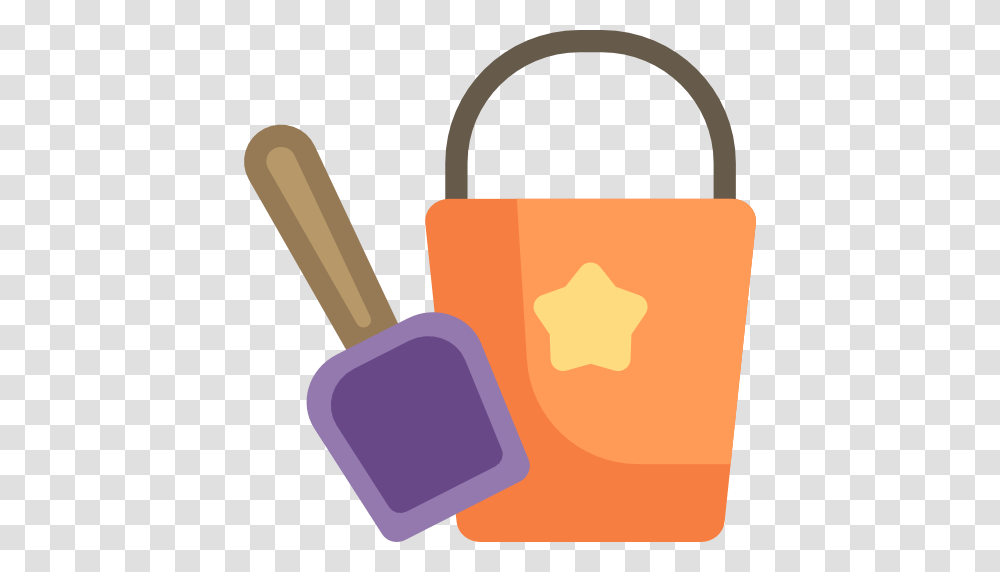 Bucket Childhood Shovel Tools And Utensils Kid And Baby Sand, Lock, Bag, Combination Lock Transparent Png