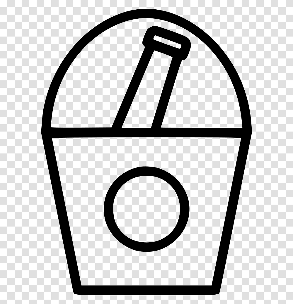 Bucket Chill Bottle Icon Free Download, Electronics, Stencil, Label Transparent Png