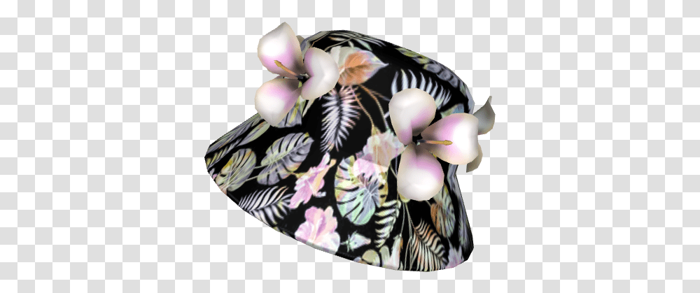 Bucket Hat With Lei Flowers Moth Orchid, Plant, Dish, Meal Transparent Png