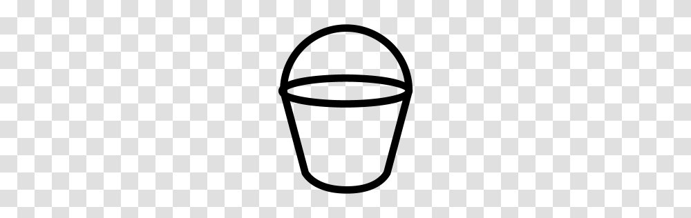 Bucket Icon Line Iconset Iconsmind, Gray, World Of Warcraft Transparent Png