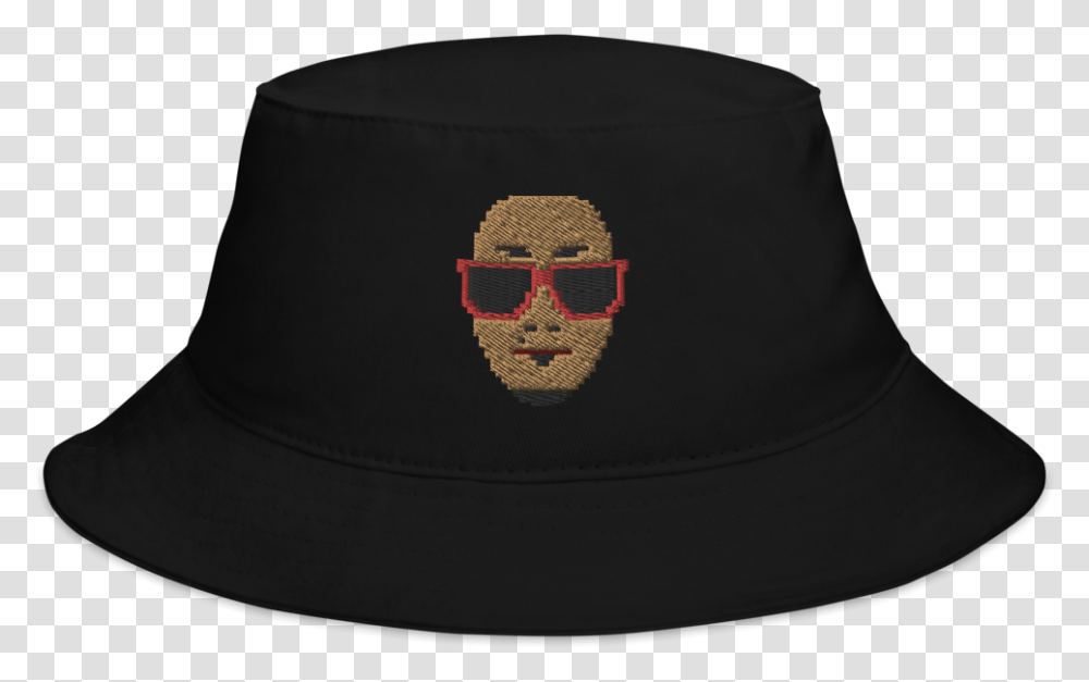 Bucket Red Black Mockup Front Flat Black, Baseball Cap, Hat, Sun Hat Transparent Png