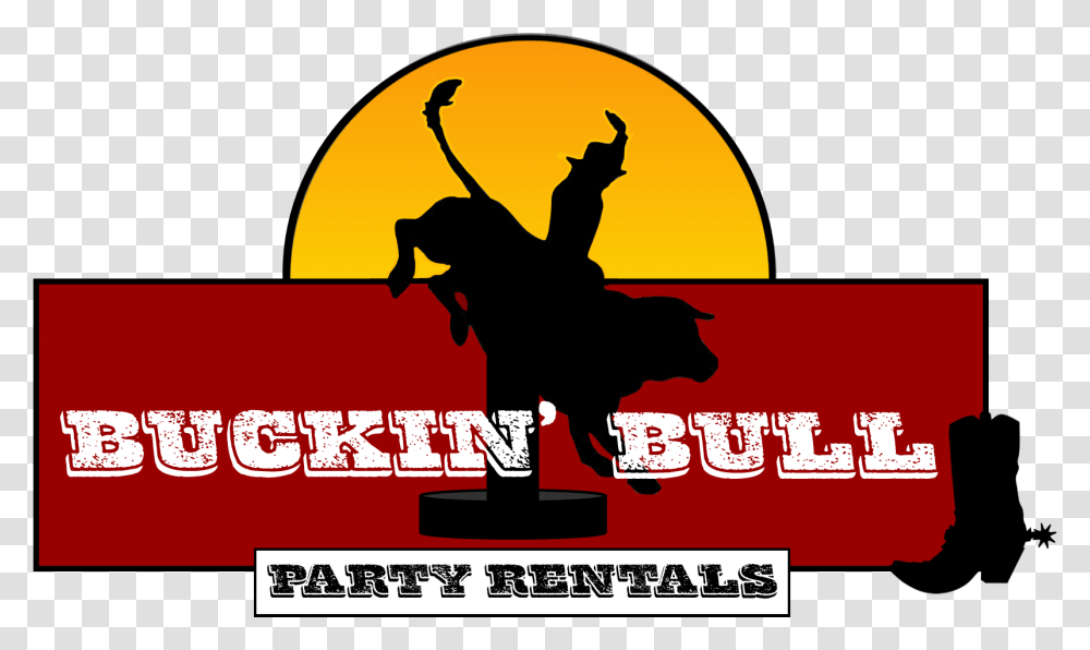 Buckin Bull Party Rentals Mechanical Bull Ride Logo, Poster, Advertisement, Paper Transparent Png