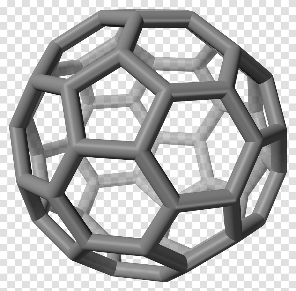 Buckminsterfullerene 3d Sticks Crystalline Carbon, Sphere, Rug, Food Transparent Png