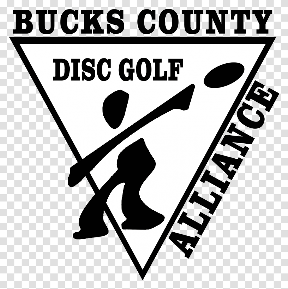 Bucks County Disc Golf Alliance, Triangle, Arrowhead, Stencil Transparent Png
