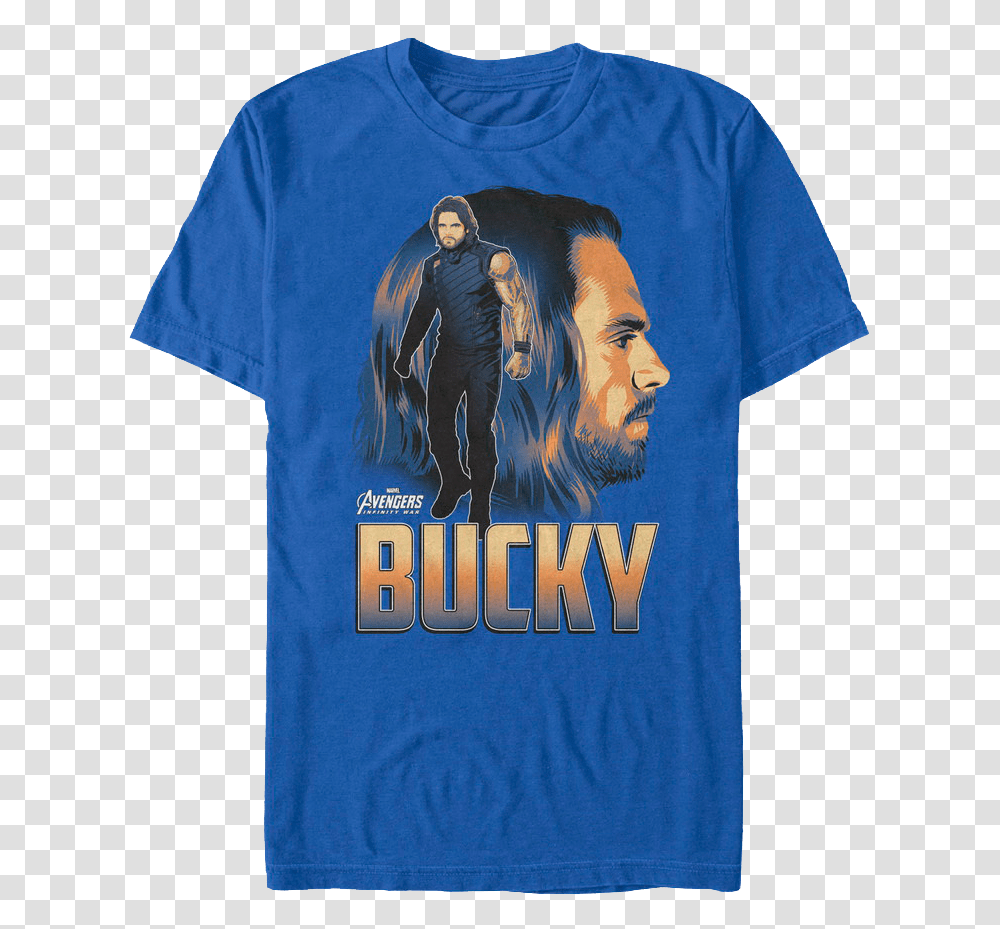 Bucky Avengers Infinity War T Shirt, Apparel, T-Shirt, Person Transparent Png