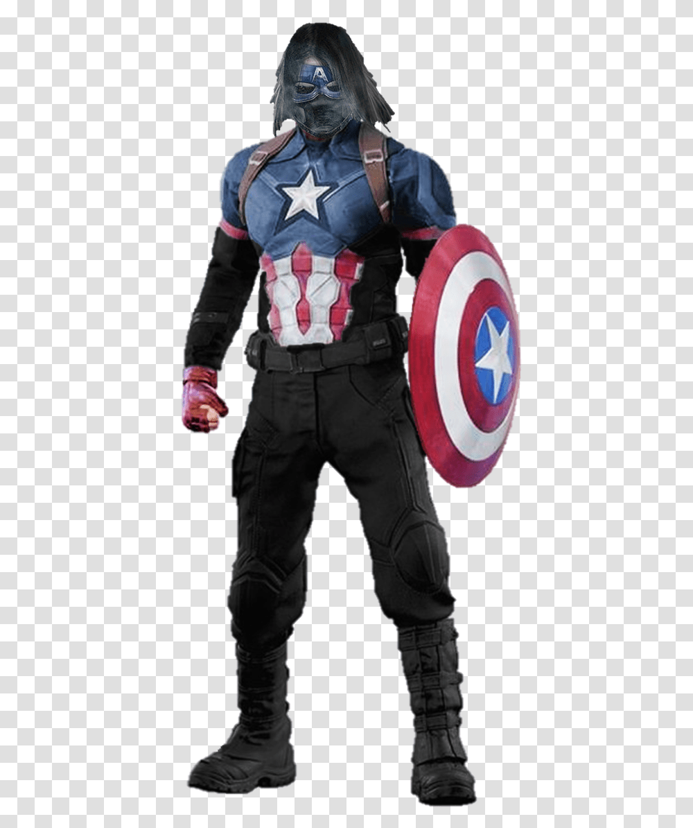 Bucky Captain America, Costume, Person, Human, Armor Transparent Png