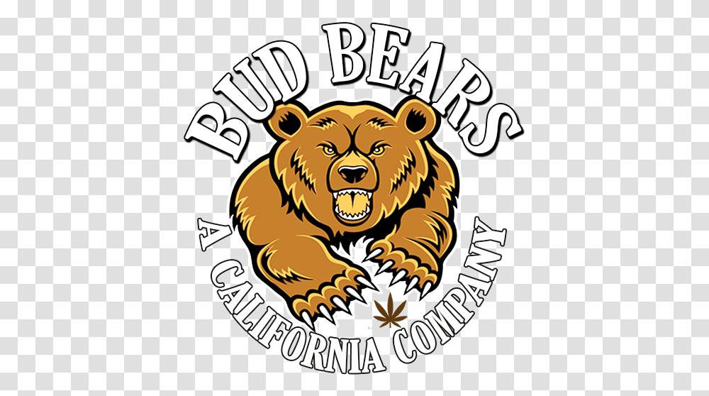 Bud Bears Medical Cannabis Edibles Company Grizzly, Mammal, Animal, Wildlife, Brown Bear Transparent Png