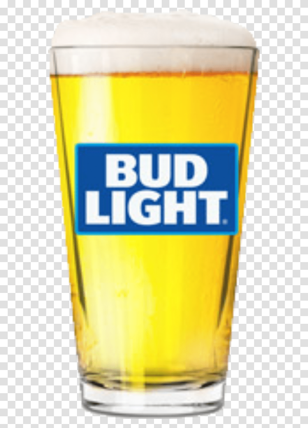 Bud Light 16 Oz Pint Glass Beer Bud Light Draft, Alcohol, Beverage, Drink, Beer Glass Transparent Png