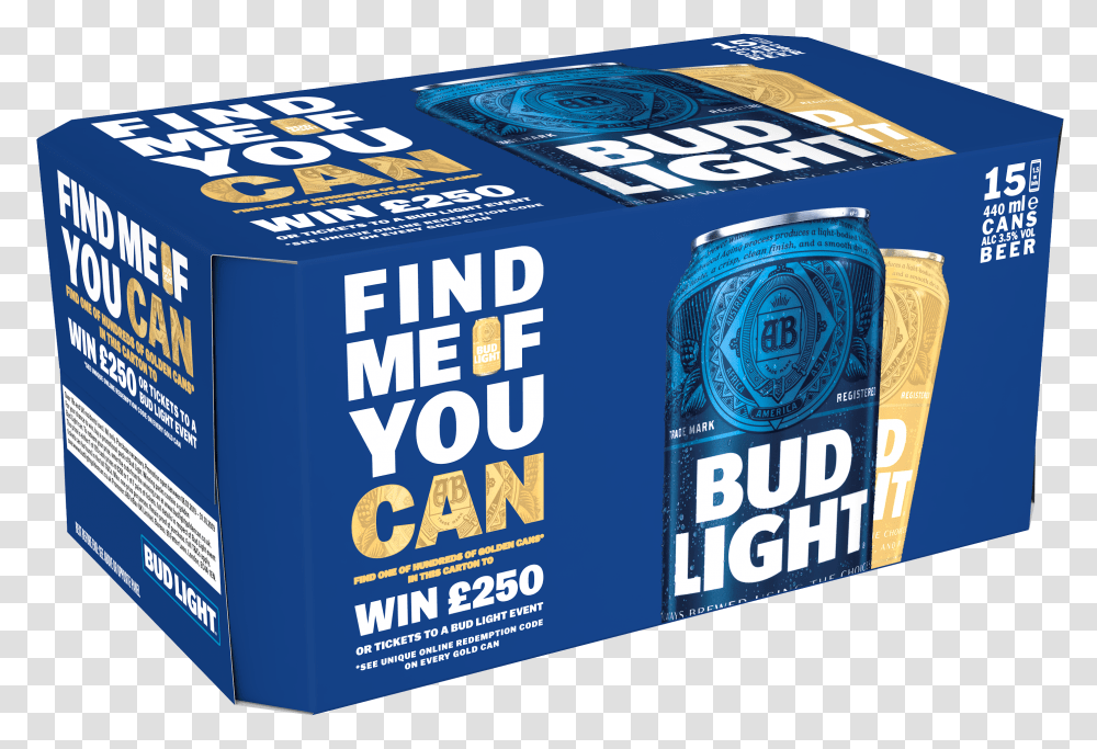Bud Light Kicks Off Golden Can Promotion Box, Label, Text, Flyer, Rubix Cube Transparent Png