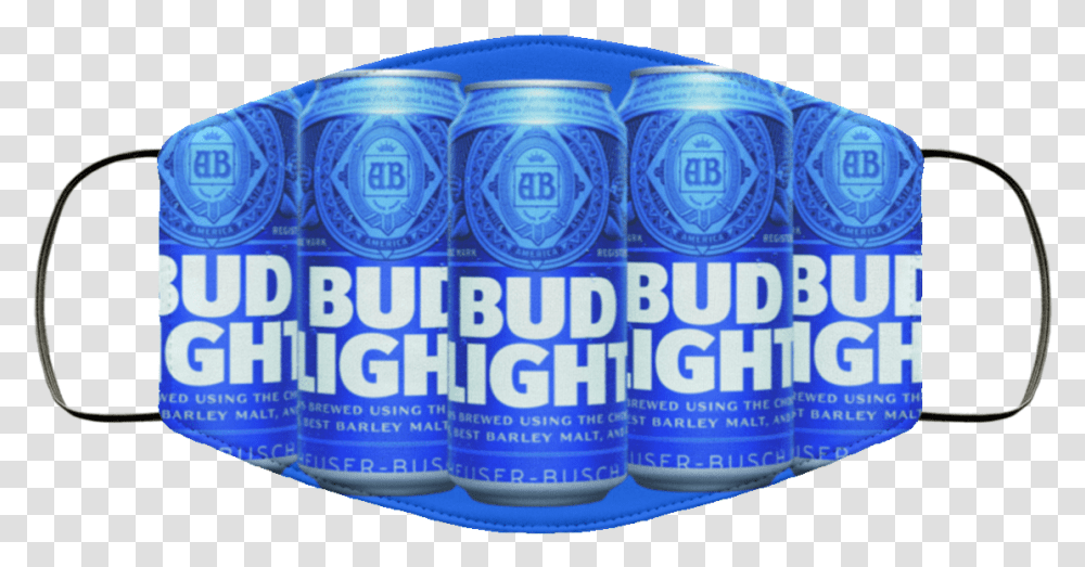 Bud Light Platinum Cloth Face Mask Circle, Alcohol, Beverage, Drink, Beer Transparent Png