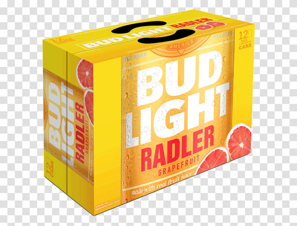Bud Light Radler 12 Cans Bud Light Radler Pourcentage, Box, Food, Plant, Carton Transparent Png