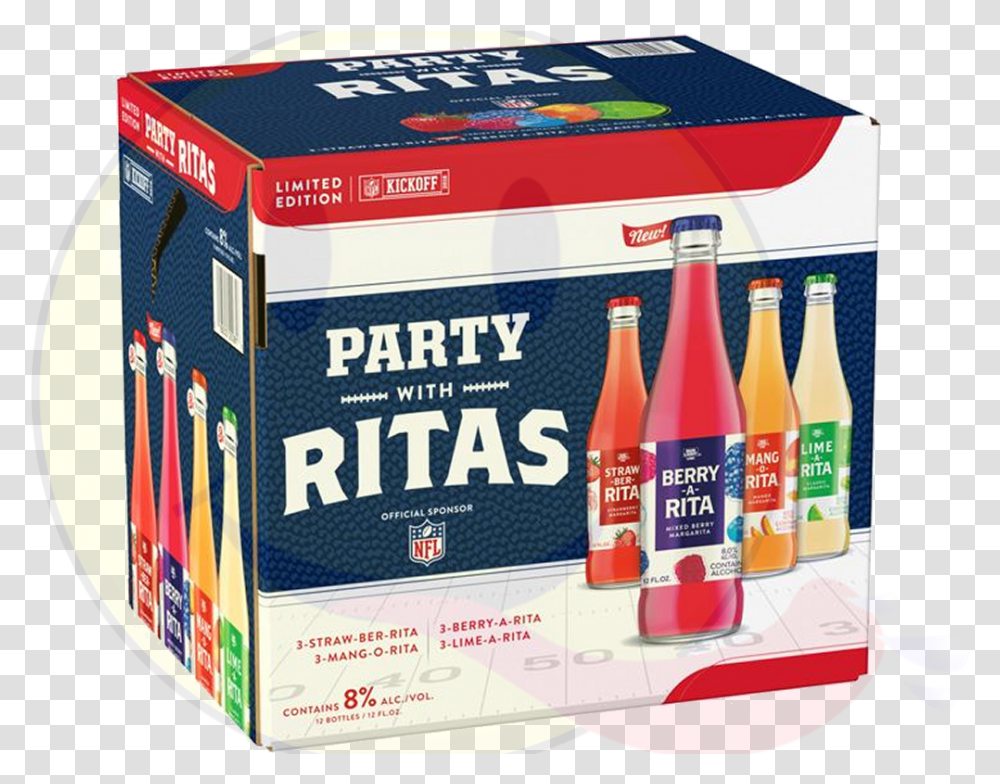 Bud Light Rita Party Pack, Beverage, Bottle, Pop Bottle, Alcohol Transparent Png