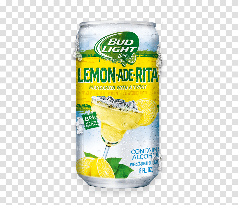 Bud Light Ritas, Beverage, Lemonade, Soda, Plant Transparent Png