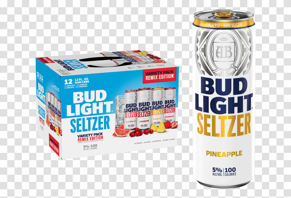 Bud Light Seltzer Remix Variety 12pk 12oz Can Delivered In Minutes Cylinder, Tin, Box, First Aid, Bandage Transparent Png