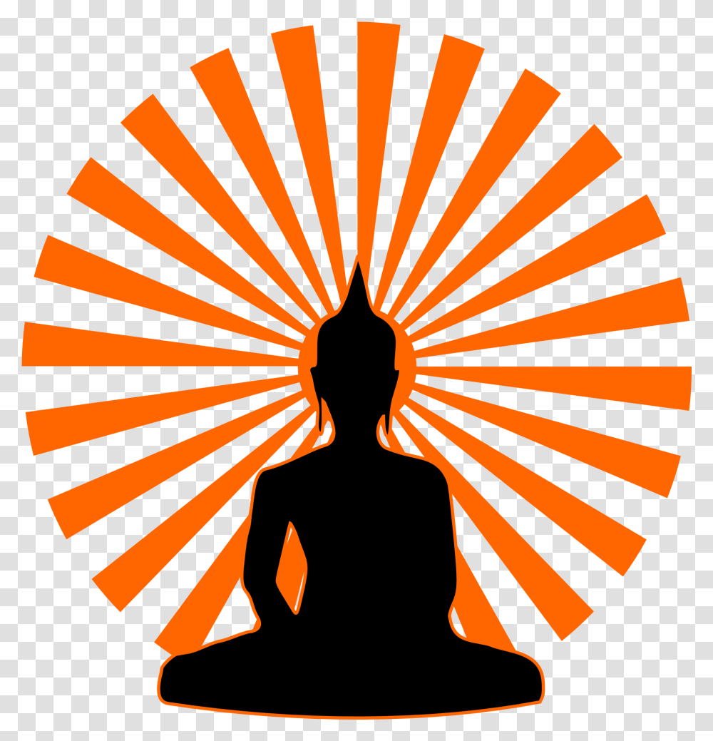 Buddha Black Silhouette Buddha Logo, Worship, Art, Graphics, Symbol Transparent Png