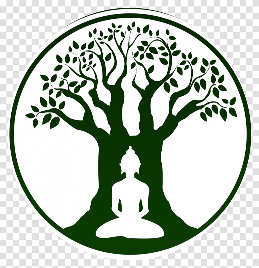Buddha Clipart Easy Bodhi Tree Drawing, Stencil, Rug, Label Transparent Png