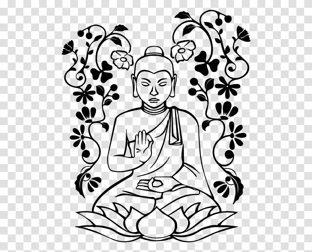 Buddha Drawing Easy Draw Buddha Step By Step, Face, Photography Transparent Png