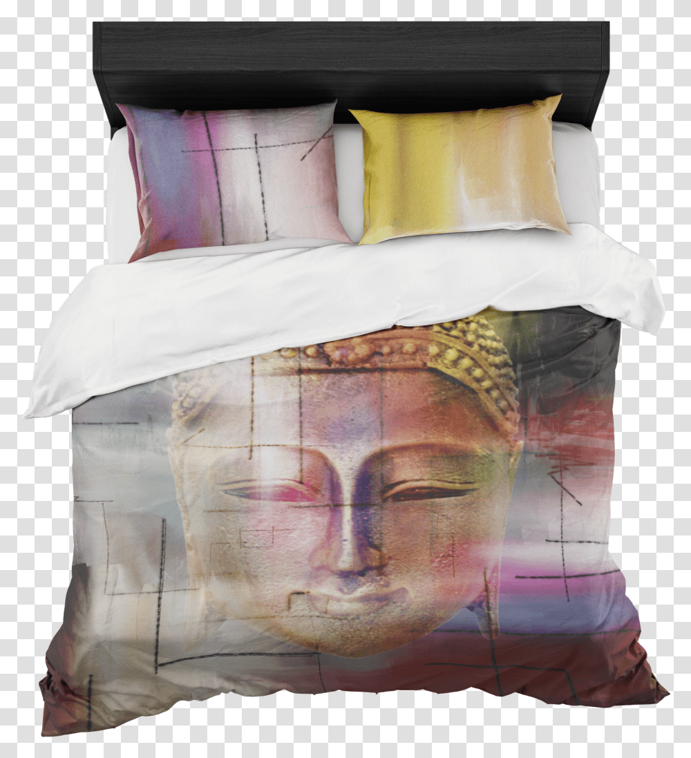Buddha Face Bedding Set Bed Sheet Transparent Png