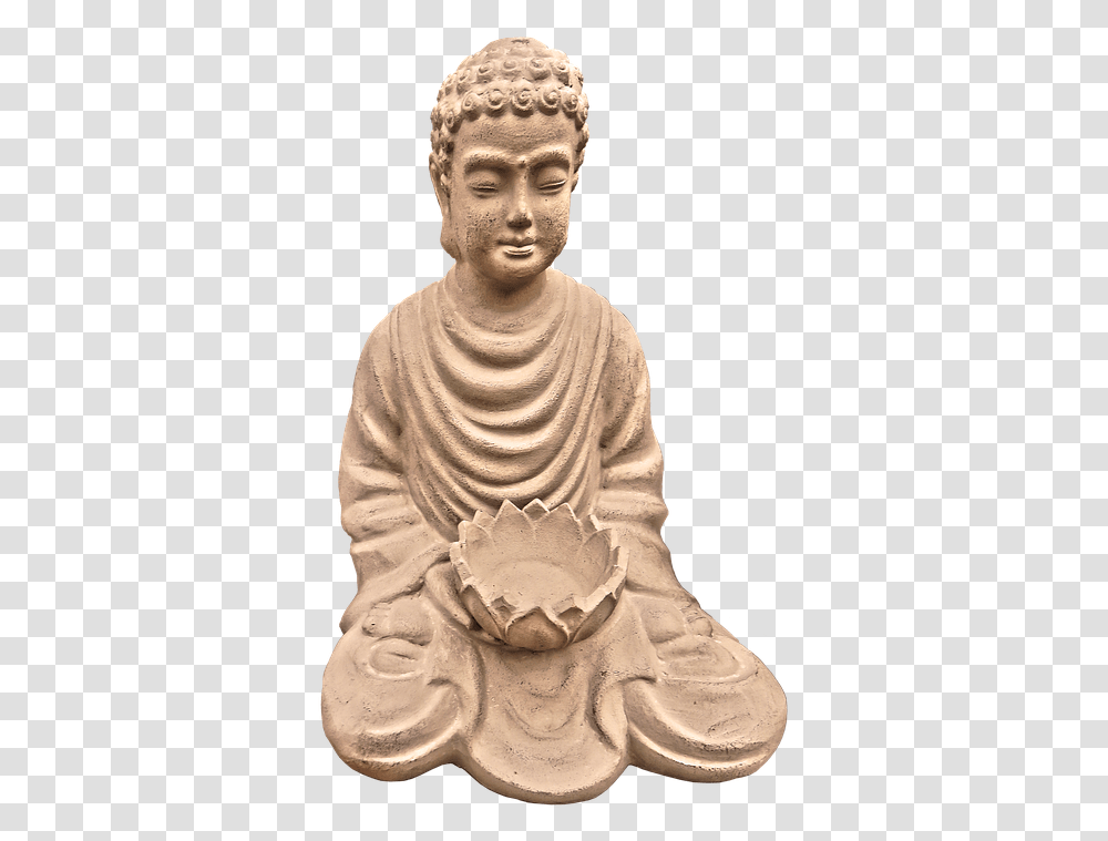 Buddha Figure Begging Bowl Ceramic Sitting Begging Buddha, Person, Human, Worship Transparent Png