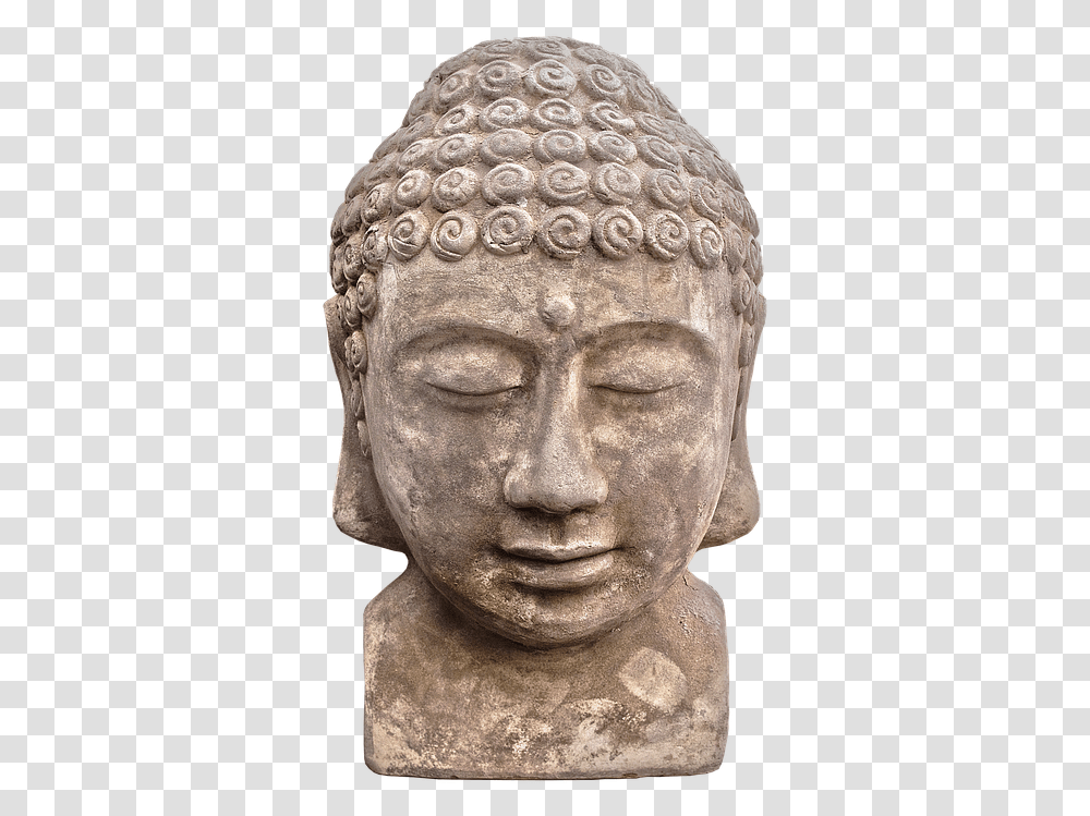Buddha Figure Ceramic Head Face Sculpture Gautama Buddha, Worship, Person, Human Transparent Png