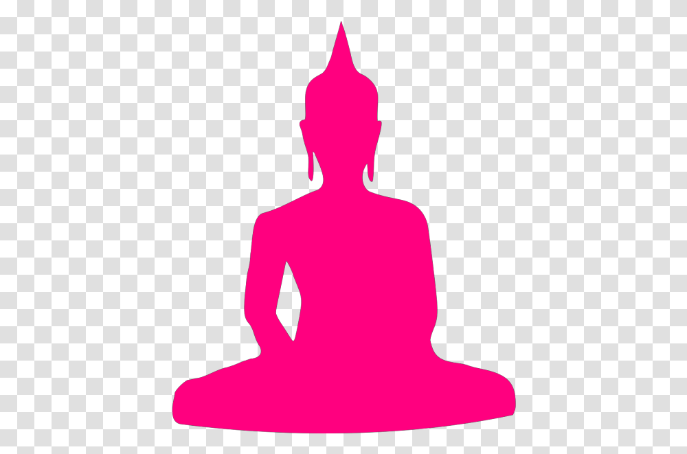 Buddha Images Icon Cliparts Buddha Clipart Pink, Person, Human, Kneeling, Silhouette Transparent Png