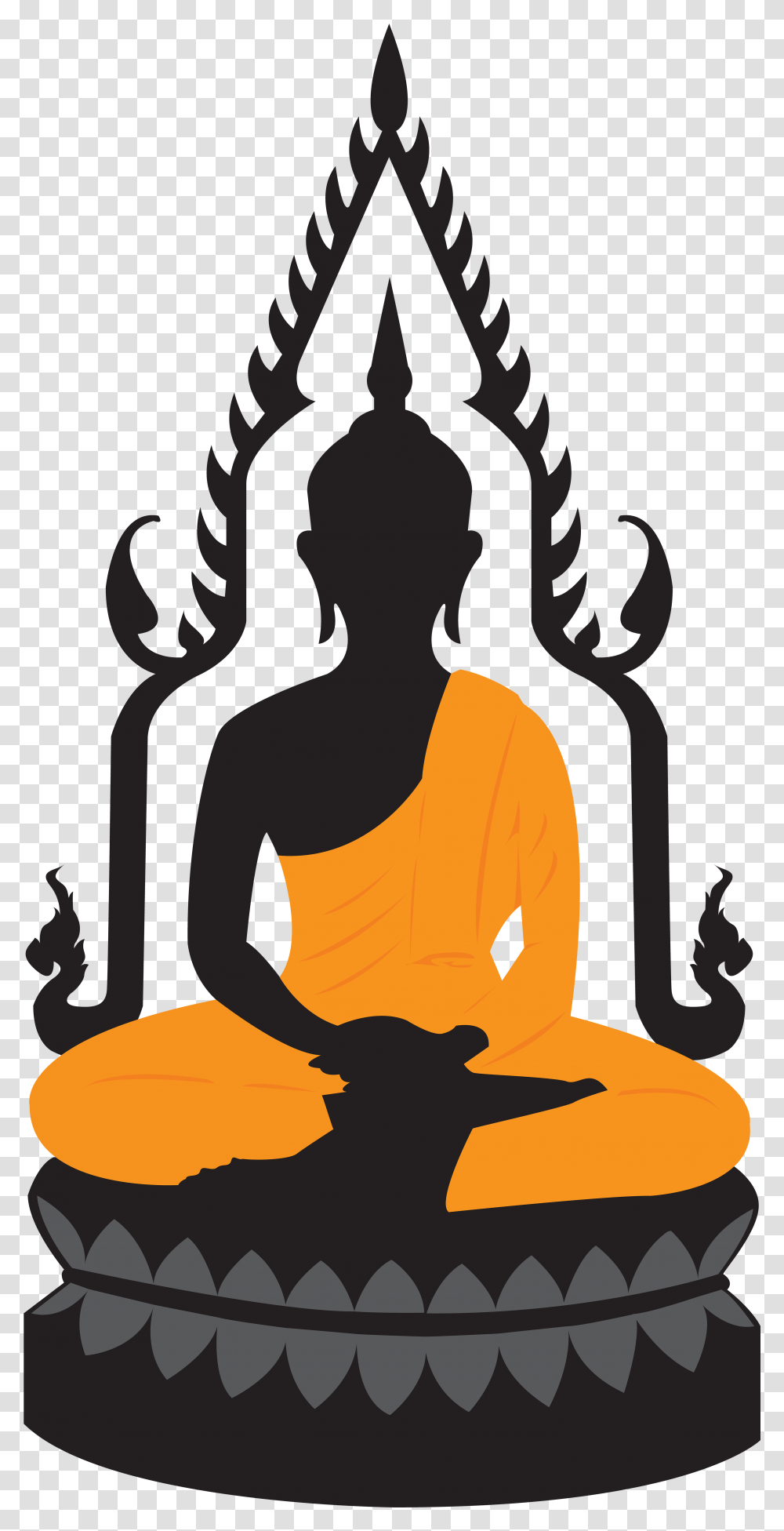 Buddha Lotus Statue Clip Art Buddhism Clipart, Worship, Prayer, Poster, Advertisement Transparent Png