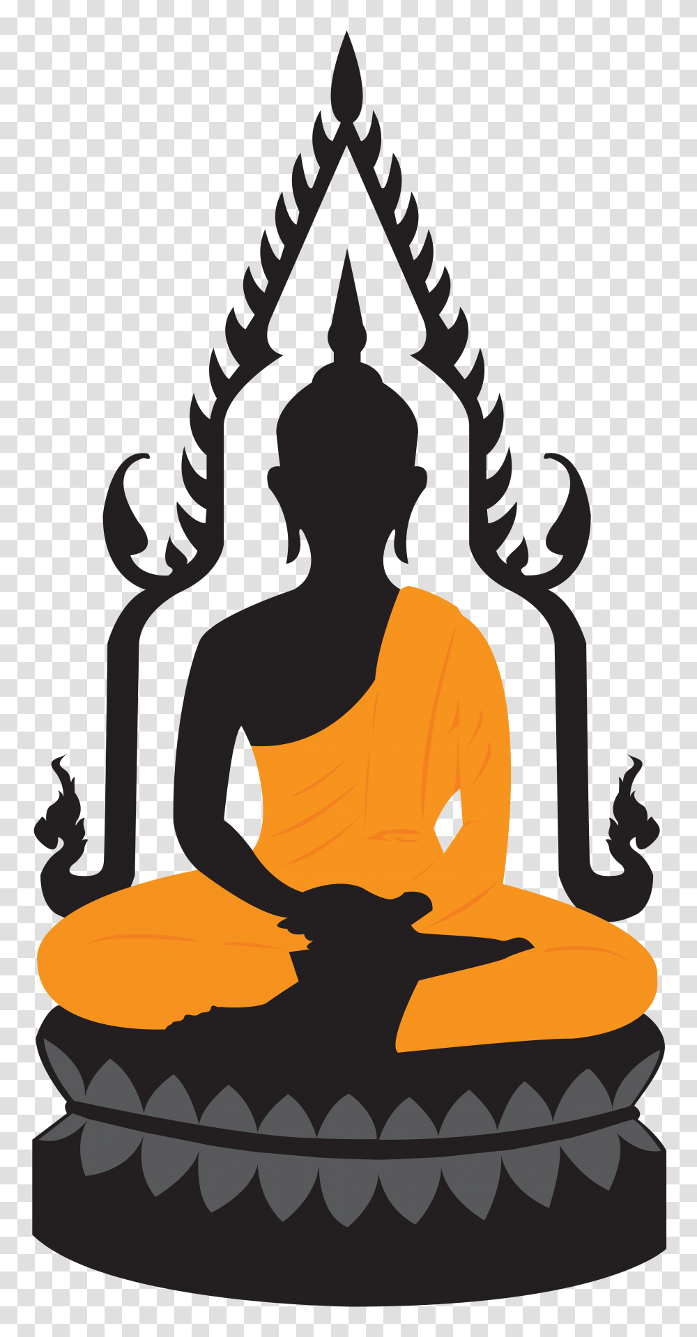 Buddha Lotus Statue Clip Art, Fire, Flame, Silhouette Transparent Png