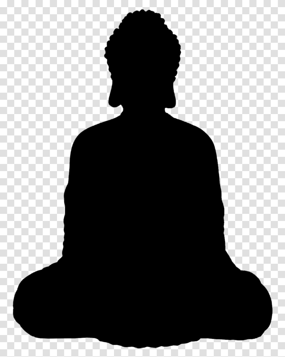 Buddha Silhouette Contact With Tie, Gray, World Of Warcraft Transparent Png
