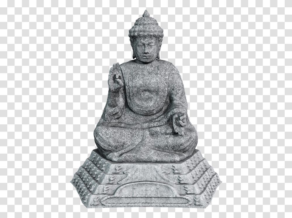Buddha Stone Figure Sitting Sculpture Siddhartha Statue, Worship, Person, Human, Archaeology Transparent Png