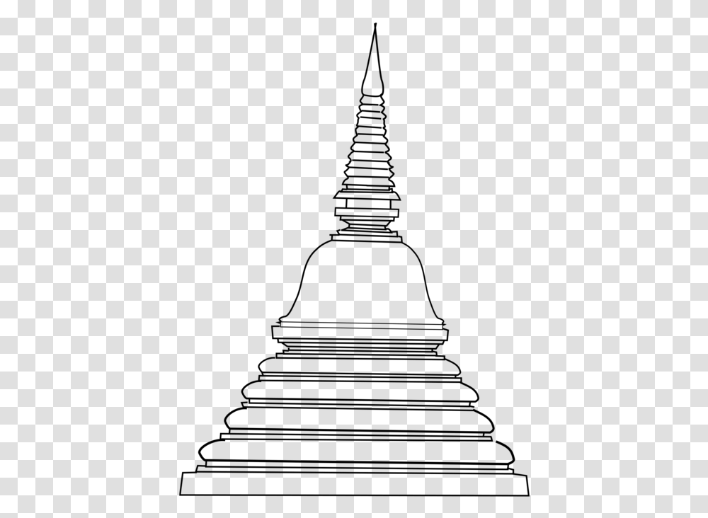 Buddhism Buddhist Stupa Pagoda Buddhist Temple Clipart Black And White, Gray, World Of Warcraft Transparent Png