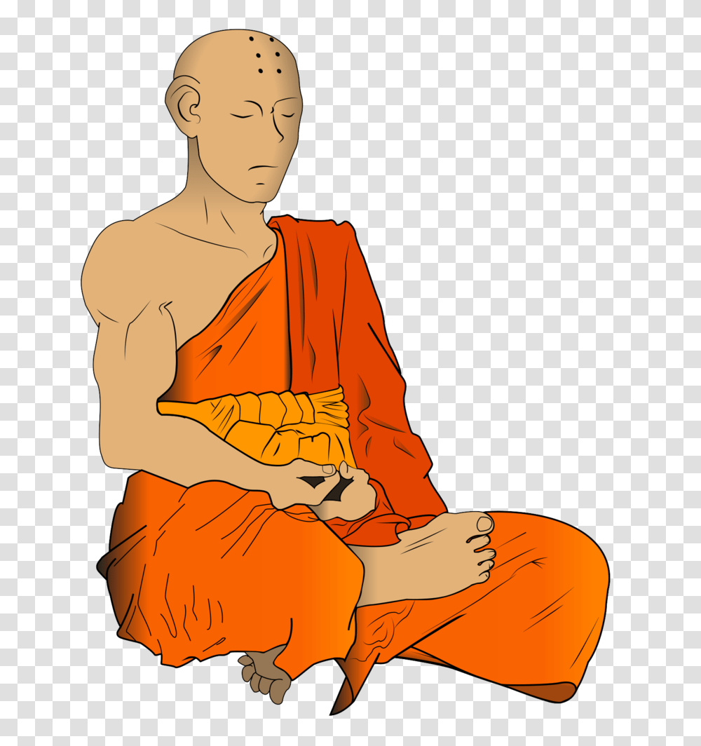 Buddhist Monk Image, Person, Human, Worship Transparent Png