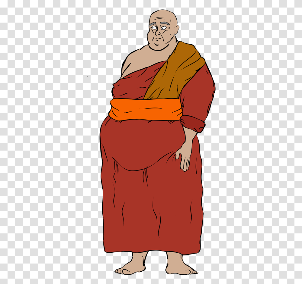 Buddhist Monk Joeysworldtour Sitting, Sleeve, Person, Back Transparent Png