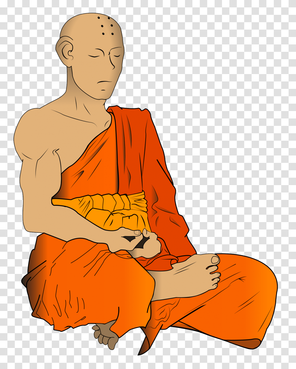 Buddhist Monk, Person, Human, Worship Transparent Png