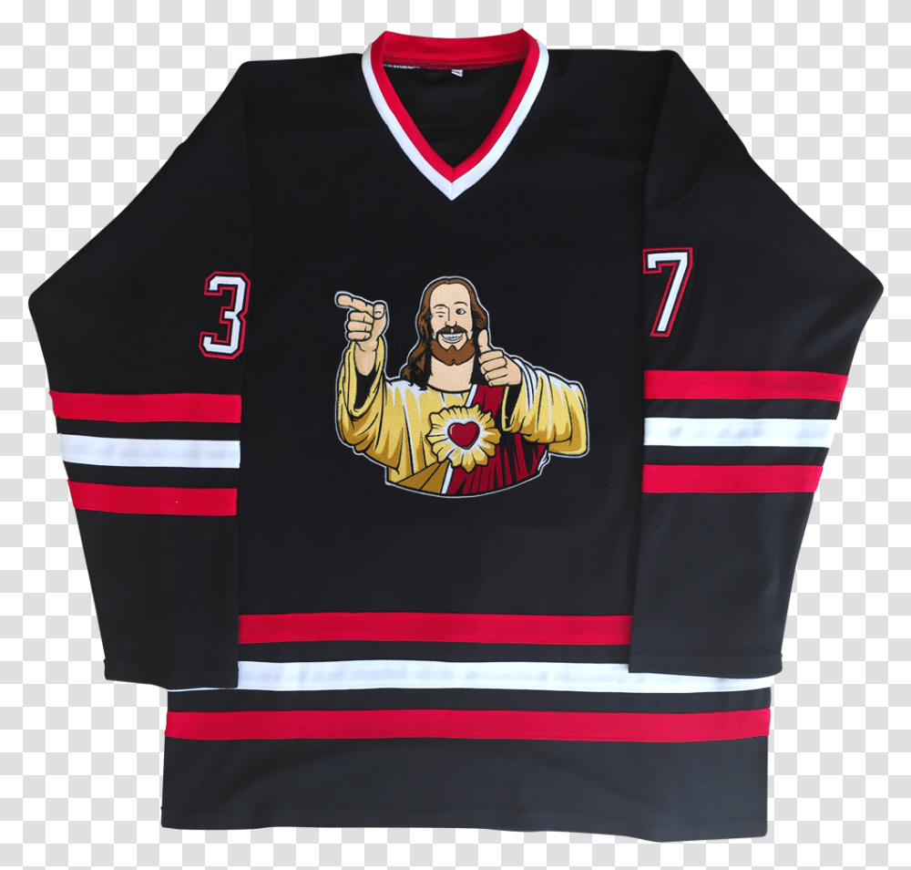 Buddy Christ Hockey JerseyTitle Buddy Christ Hockey Bobhawks Jersey, Apparel, Shirt, Flag Transparent Png