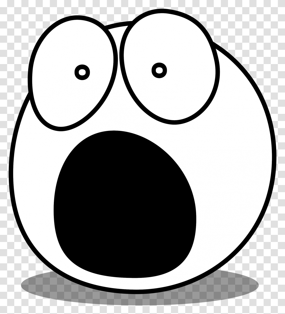 Buddy Frightened Clip Arts Scared Face Clipart Black And White, Stencil, Rattle Transparent Png
