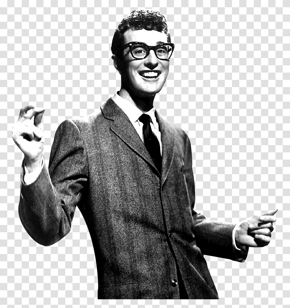 Buddy Holly 1950s, Tie, Person, Finger Transparent Png