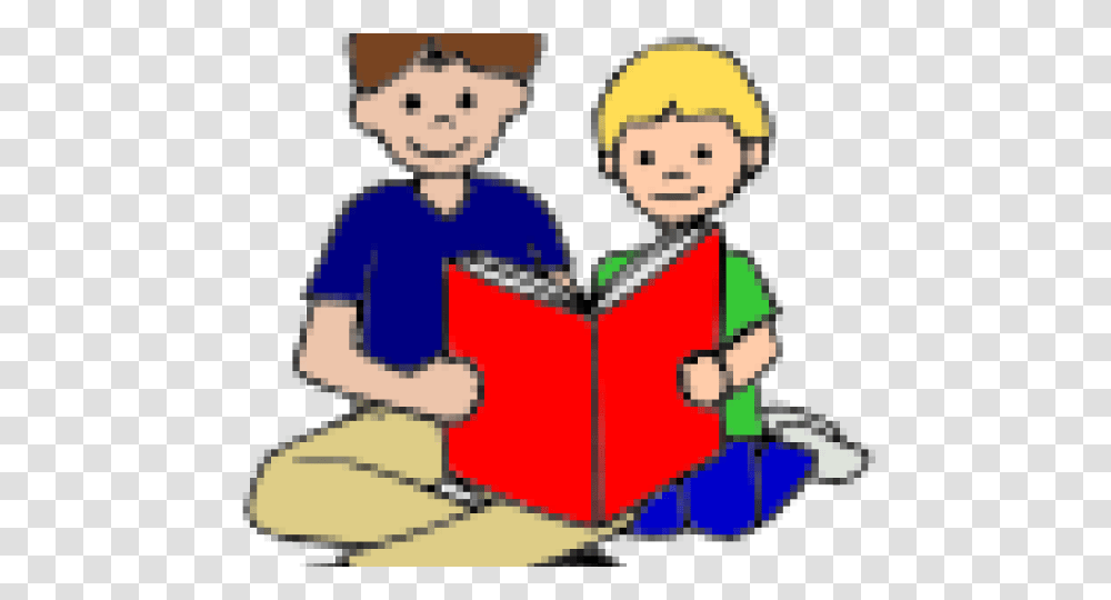 Buddy Reading Cliparts, Book, Photography, Costume Transparent Png
